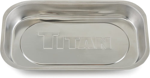Titan 21265 5-3/8" x 9-3/8" Rectangular Magnetic Parts Tray (5-3/8 x 9-3/8) - MPR Tools & Equipment