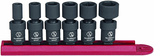 GearWrench 84904 1/4-Inch Drive Universal Impact Socket Set SAE, 6-Piece - MPR Tools & Equipment