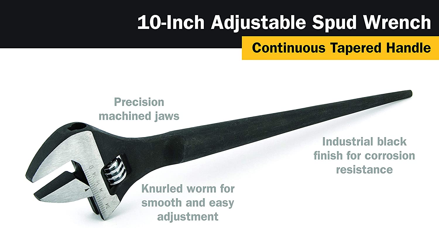 Titan 211 10-Inch Adjustable Construction Spud Wrench - MPR Tools & Equipment