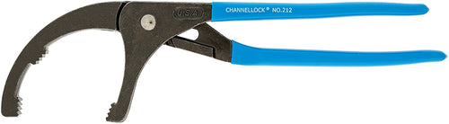 Channellock 212 4-1/4-Inch Jaw Capacity Plier for Oil Filters PVC and Sink Strainers - MPR Tools & Equipment