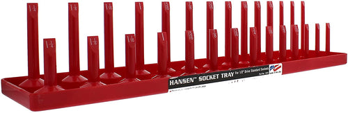 Hansen Global 1201 1/2" Drive Socket Tray, Deep & Regular, Standard 3/8" -1-1/4" - MPR Tools & Equipment