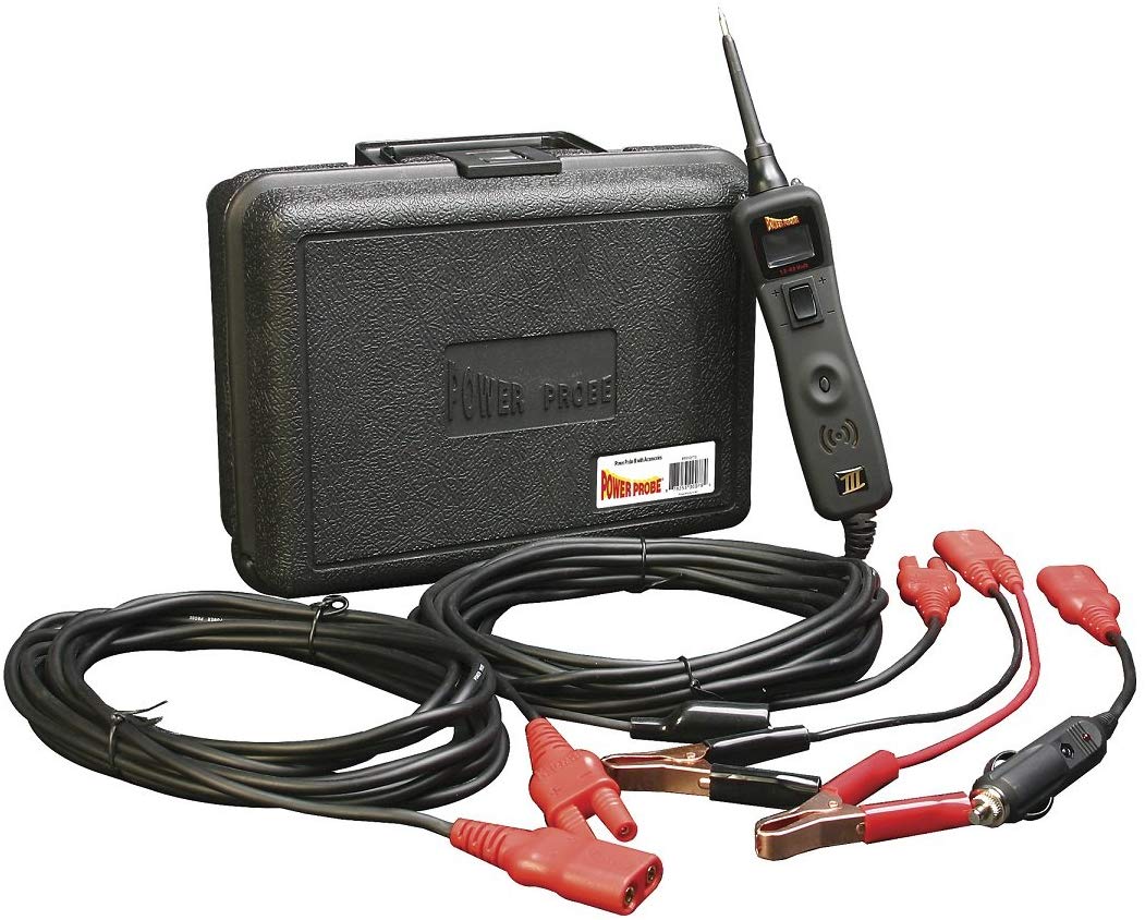POWER PROBE III w/ Case & Acc - Black (PP319FTCBLK)  [Car Automotive Diagnostic Test Tool. Digital Volt Meter. ACDC Current Resistance Circuit Tester] - MPR Tools & Equipment