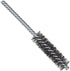 Weiler 21111 0.0104" Wire Size. 3/4" Diameter. 5-1/2" Length. Steel Bristles. Double Stem Double Spiral Power Tube Brush - MPR Tools & Equipment