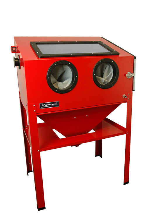 Homak Manufacturing RD00924380 Vertical Abrasive Blast Cabinet, Red - MPR Tools & Equipment