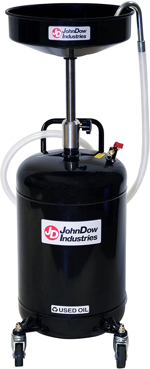 John Dow Industries JDI-18DC 18 Gallon Self-Evacuating Portable Oil Drain - MPR Tools & Equipment