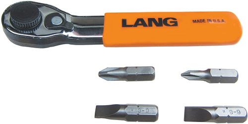 Lang Tools 5221 5-Piece Fine Tooth Bit Wrench Set - MPR Tools & Equipment