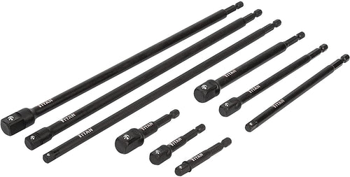 Titan Straight 12089 9-Piece Impact Socket Adapter Set - MPR Tools & Equipment