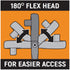 GEARWRENCH 3/8" Drive 120XP Flex Head Teardrop Ratchet 11-1/2" - 81215P - MPR Tools & Equipment