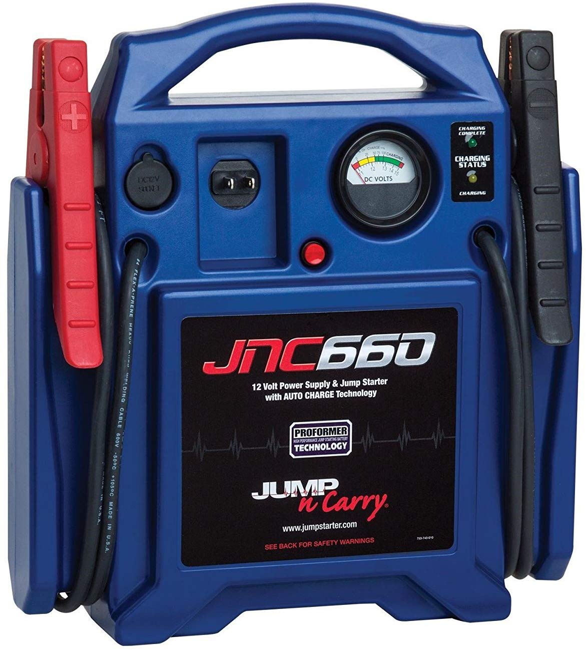 Solar JNC660 Jump-N-Carry 1700 Peak Amp 12-Volt Jump Starter - MPR Tools & Equipment