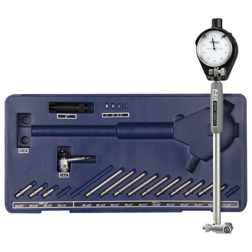Fowler 72-646-220 - X-Tender™ 35mm to 160mm Metric Steel Dial Bore Gauge Set with Carbide Anvils - MPR Tools & Equipment