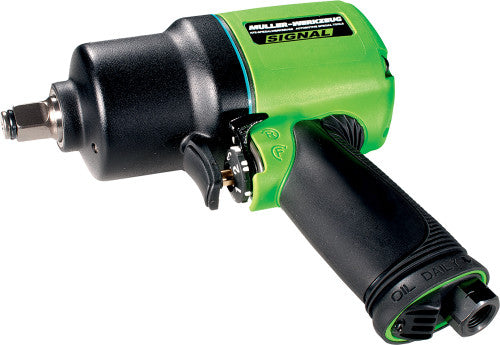 Mueller-Kueps 294 114/SIGNAL 1/2" DR. TWIN HAMMER IMPACT WRENCH, 1,180 FT-LB, NEON GREEN