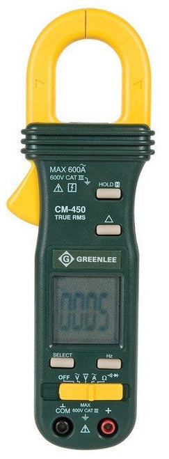 Greenlee CM-450 AC/DC CLAMP METER (AC TRUE RMS), 600V, 600A