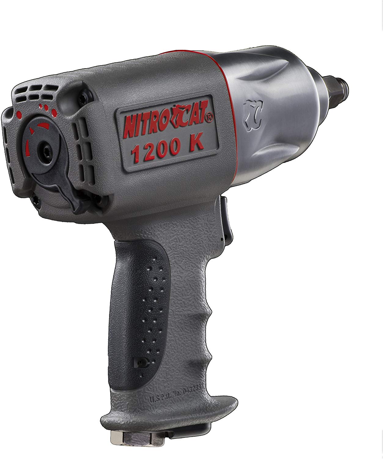 NITROCAT 1200-K 1/2-Inch Kevlar Composite Air Impact Wrench with Twin Clutch Mechanism - MPR Tools & Equipment