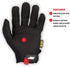 Mechanix Wear MG-02-010 Gloves, Red, Large - MPR Tools & Equipment