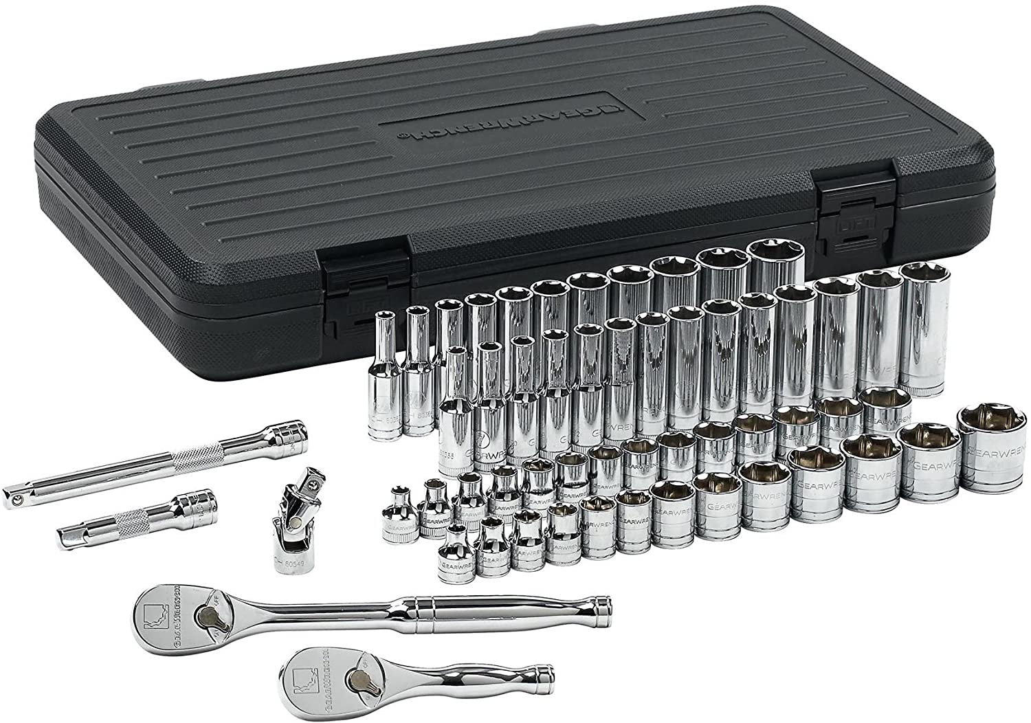 GearWrench 80550 57 Piece 3/8-Inch Drive 6 Point Socket Set - MPR Tools & Equipment