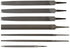 Nicholson 7 Piece Machinist Hand File Set. American Pattern. 6" Length - MPR Tools & Equipment