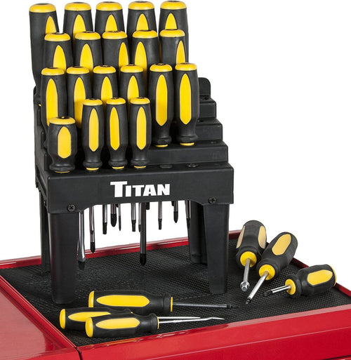 Titan 17203 Screwdriver Set with Holder (26 Piece) - MPR Tools & Equipment