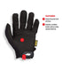 Mechanix Wear - Original Work Gloves (Large, Black) - MPR Tools & Equipment