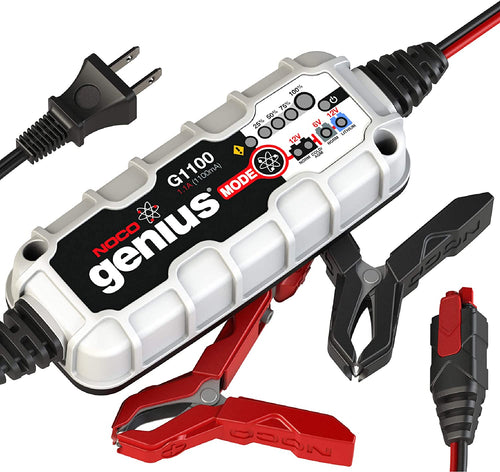NOCO G1100 GENIUS 6V/12V 1.1 Amp Battery Charger and Maintainer - MPR Tools & Equipment