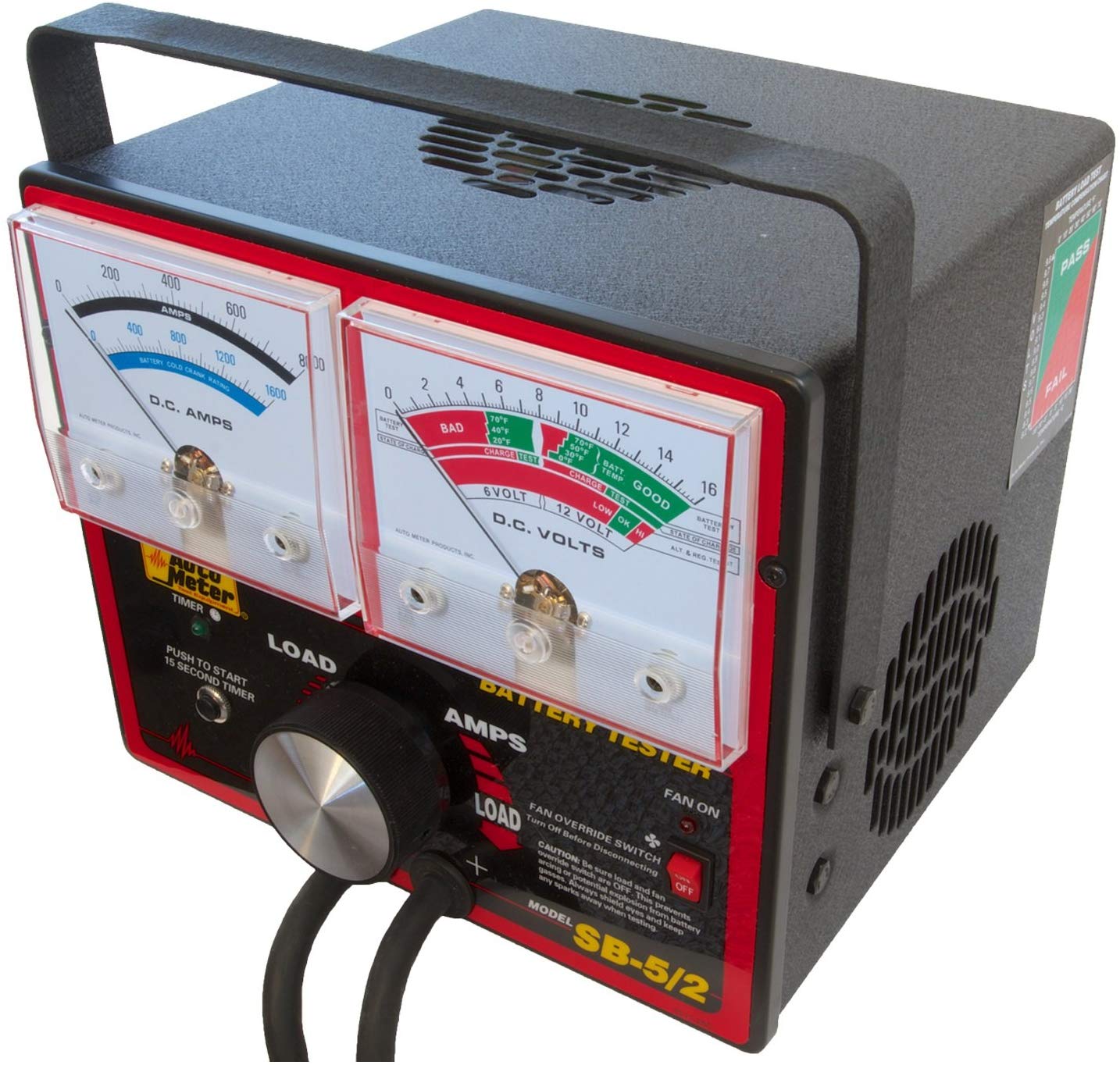Auto Meter (SB-5/2) 800 Amp Variable Load Battery/Electrical System Tester - MPR Tools & Equipment