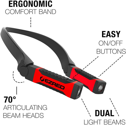 EZRED Bright NK10 Anywear Neck Light for Hands-Free Lighting - MPR Tools & Equipment