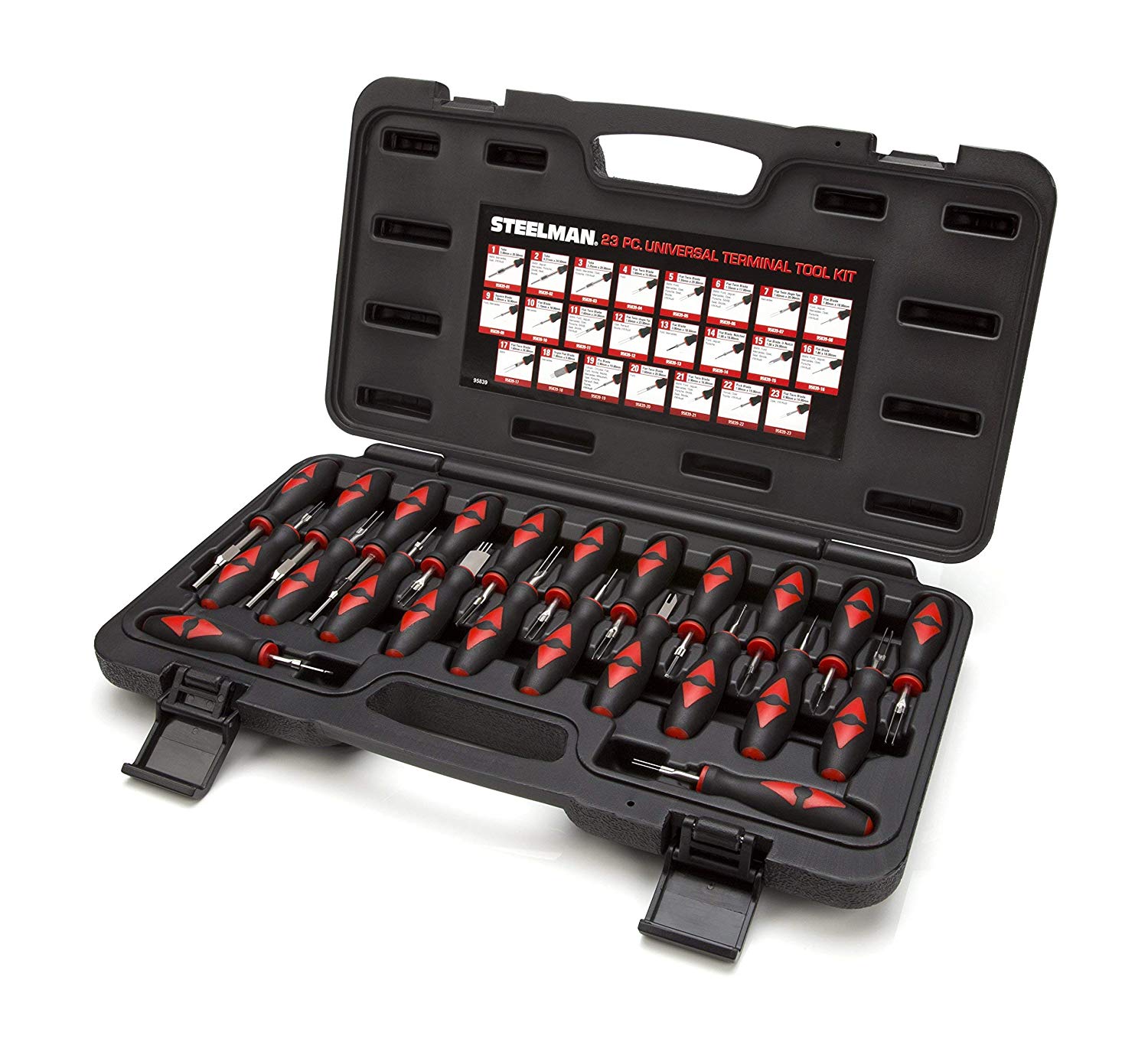 Steelman 23-Piece Universal Terminal Tool Kit for Auto Technicians. Safely Remove Wires from Terminal Block Without Damage. Variety of Blade Styles - MPR Tools & Equipment