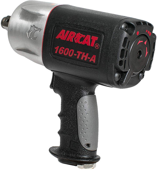 AirCat 1600-TH-A 3/4" Drive Composite Impact Wrench Medium Black & Silver - MPR Tools & Equipment