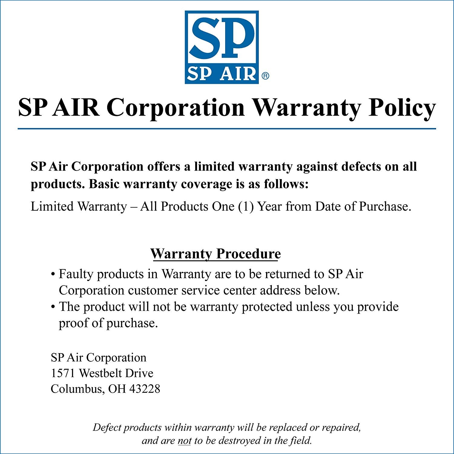 SP Air Corporation SP-7250H Low Profile Hex Bit Driver - MPR Tools & Equipment