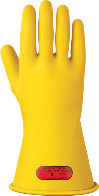 Ansell RIG011Y070 CLASS 0, ELECTRICAL RUBBER INSULATING GLOVES, YELLOW, SIZE 7 - MPR Tools & Equipment