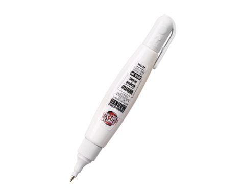 Ameta M1295 Ultra-Fine 1.4mm Metal Tip Permanent Marker, White Ink - MPR Tools & Equipment