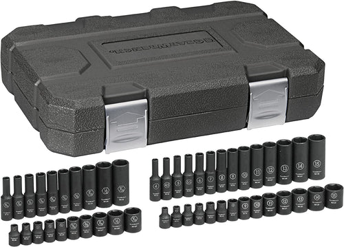 GearWrench 84902 1/4-Inch Drive Impact Socket Set SAE/Metric, 48-Piece - MPR Tools & Equipment