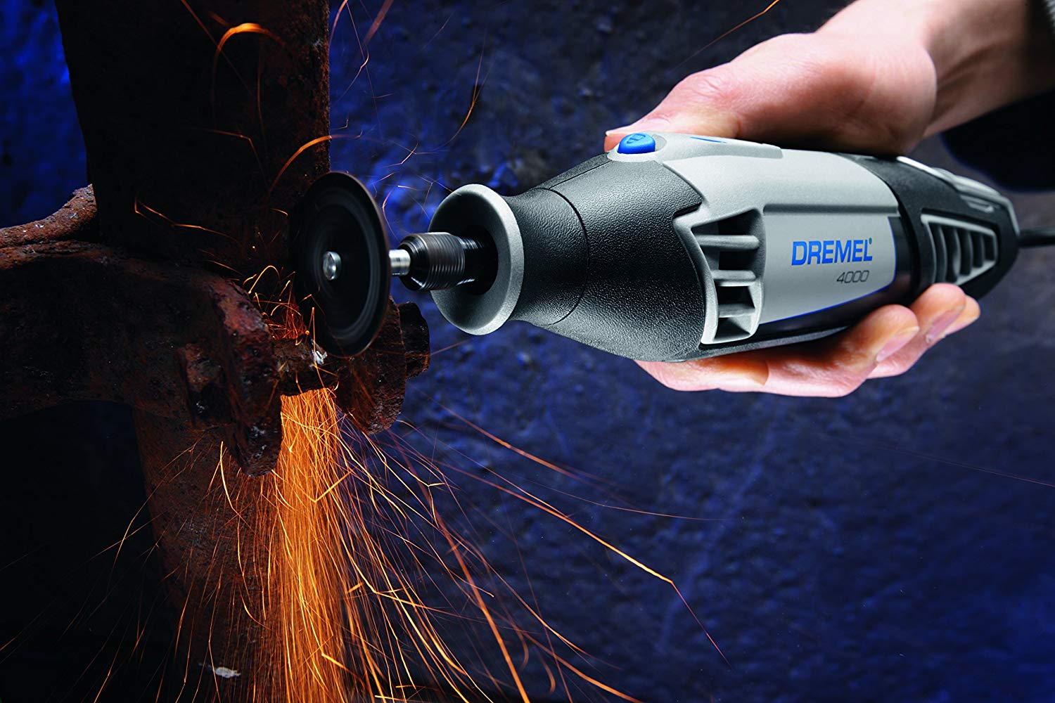 Dremel 4000-6/50-FF High Performance Rotary Tool Kit with Flex Shaft- 6  Attachments & 50 Accessories- Grinder. Sander. Polisher. Engraver- Perfect  For
