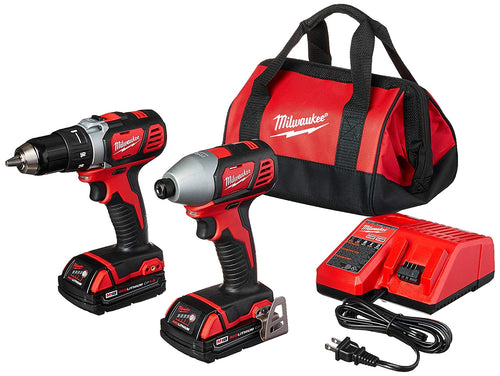 Milwaukee 2691-22 18-Volt Compact Drill and Impact Driver Combo Kit - MPR Tools & Equipment
