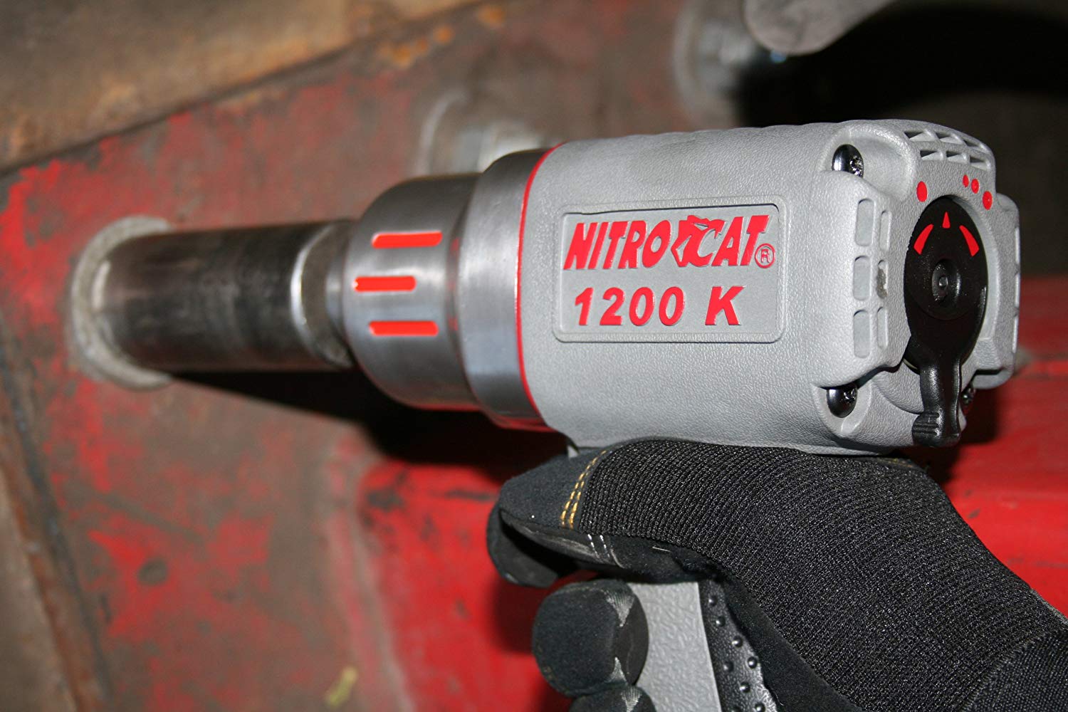 NITROCAT 1200-K 1/2-Inch Kevlar Composite Air Impact Wrench with Twin Clutch Mechanism - MPR Tools & Equipment
