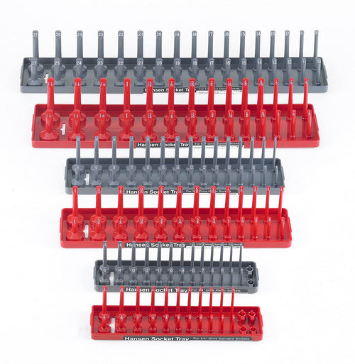 Hansen Global hansen92000 SAE & Metric Socket Storage Trays - 6 Piece Set - MPR Tools & Equipment