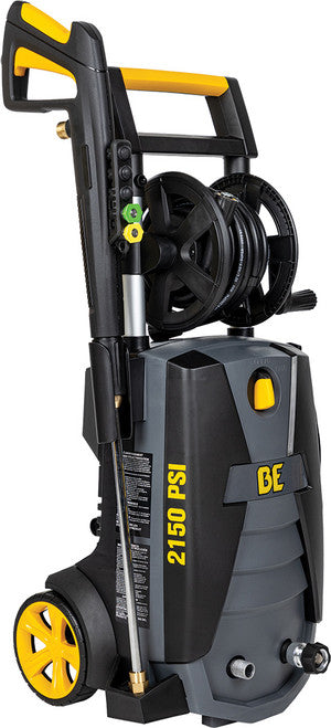 BE Power Equipment P2115EN 2,150 PSI - 1.6 GPM Electric Pressure Washer with Powerease Motor and AR Axial Pump