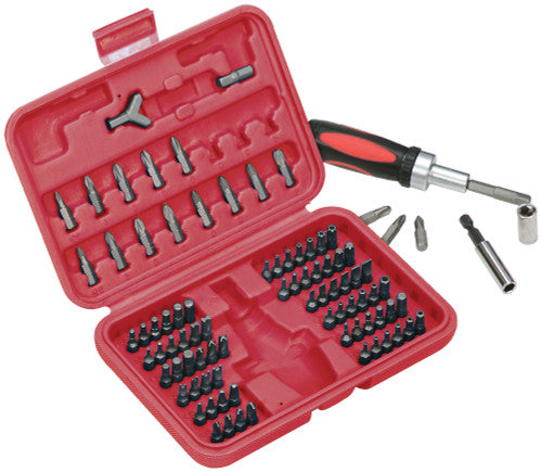 ATD Tools 549 90-PC MASTER BIT SET WITH RATCHETING REVERSIBLE SCREWDRIVER - MPR Tools & Equipment