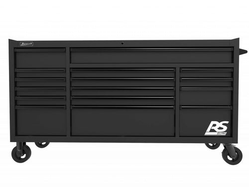 Homak BK04072160 72” RS Pro Roller Cabinet (Black) - MPR Tools & Equipment