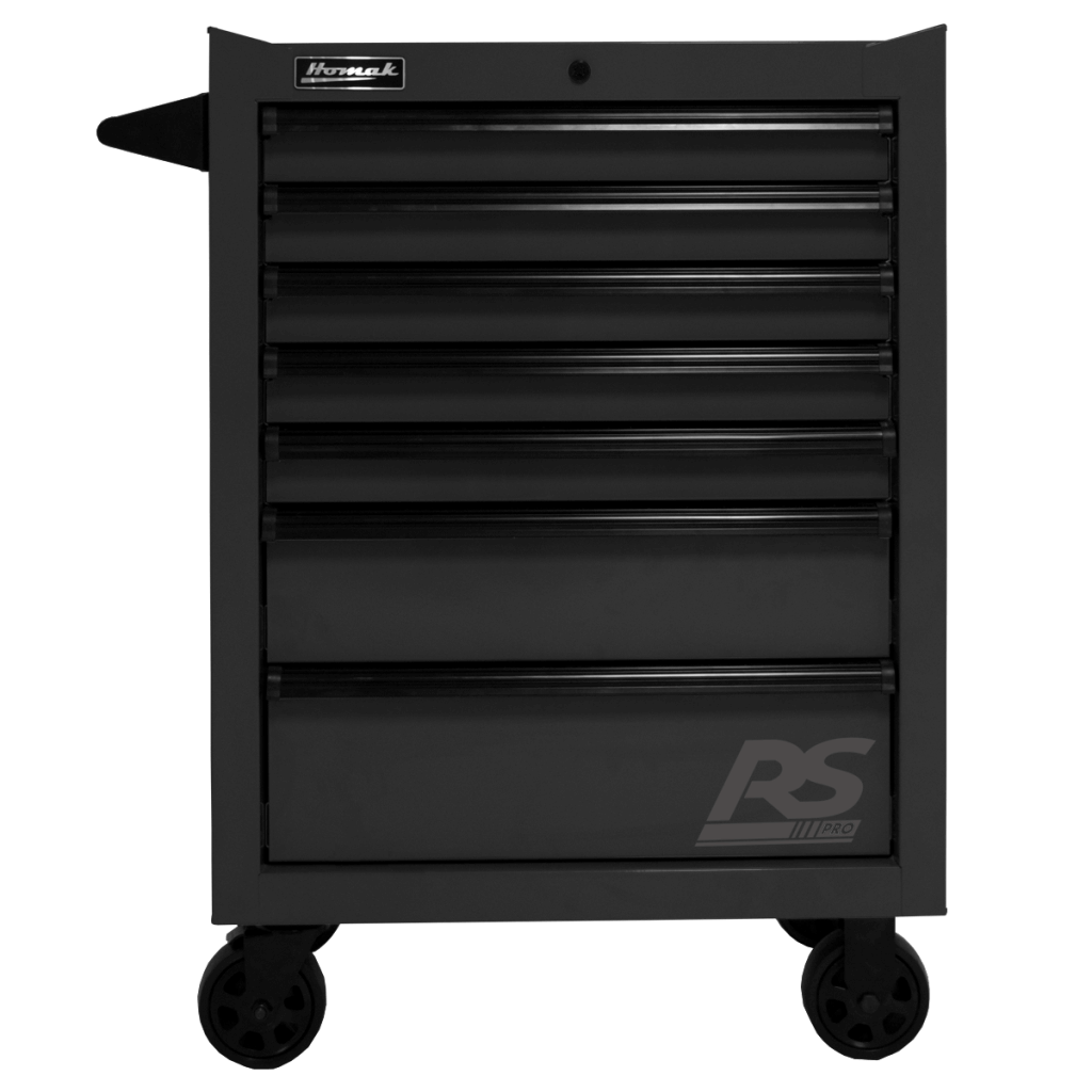 Homak BK04027770 27” RS Pro Roller Cabinet (Black) - MPR Tools & Equipment