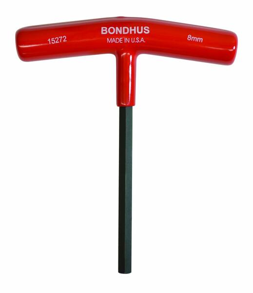 Bondhus 15272 8mm x 6" Hex T-Handle - MPR Tools & Equipment