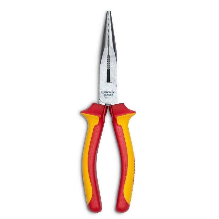 Crescent 8LNVDE 8" VDE Insulated Long Nose Pliers - MPR Tools & Equipment