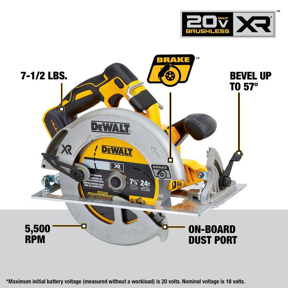 Dewalt DCK447P2 20V MAX XR 4 Tool Combo Kit - MPR Tools & Equipment