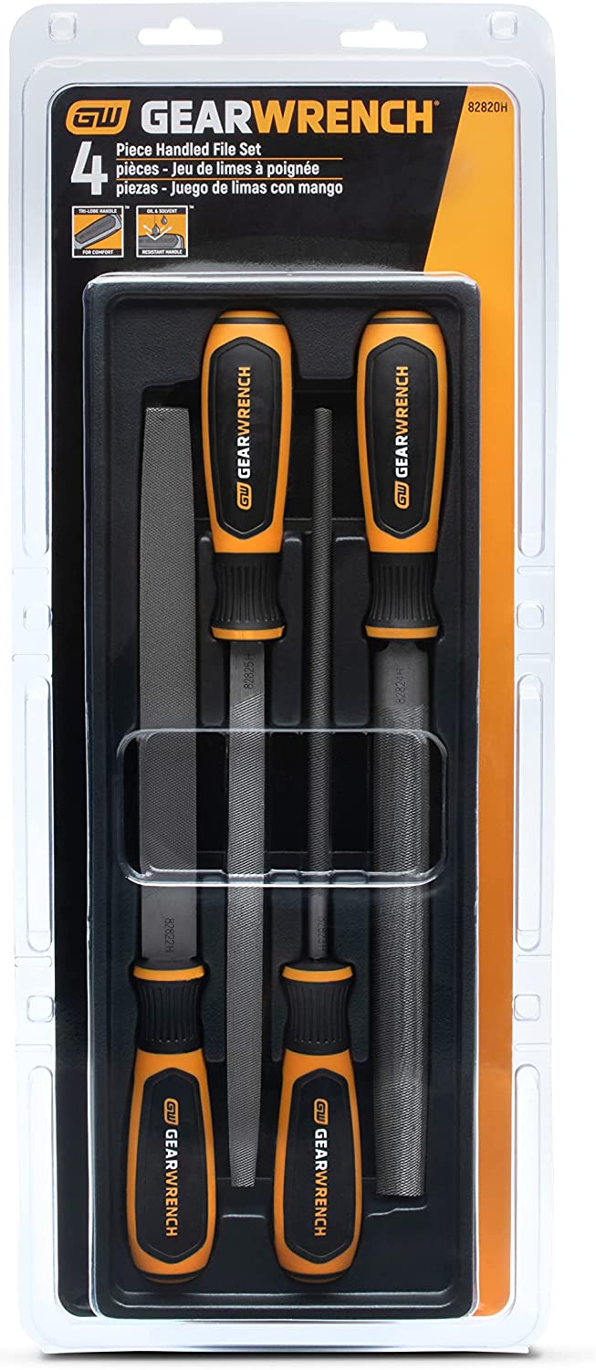 GearWrench 82820H 4 Pc. 8" Bastard File Set - MPR Tools & Equipment