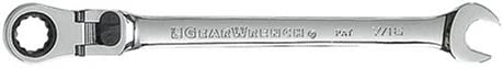 GearWrench 9707 7/16" 72-Tooth 12 Point Flex Head Ratcheting Combination Wrench - MPR Tools & Equipment