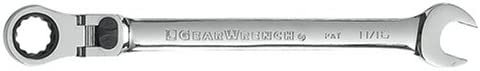 GearWrench 9711 11/16" 72-Tooth 12 Point Flex Head Ratcheting Combination Wrench - MPR Tools & Equipment