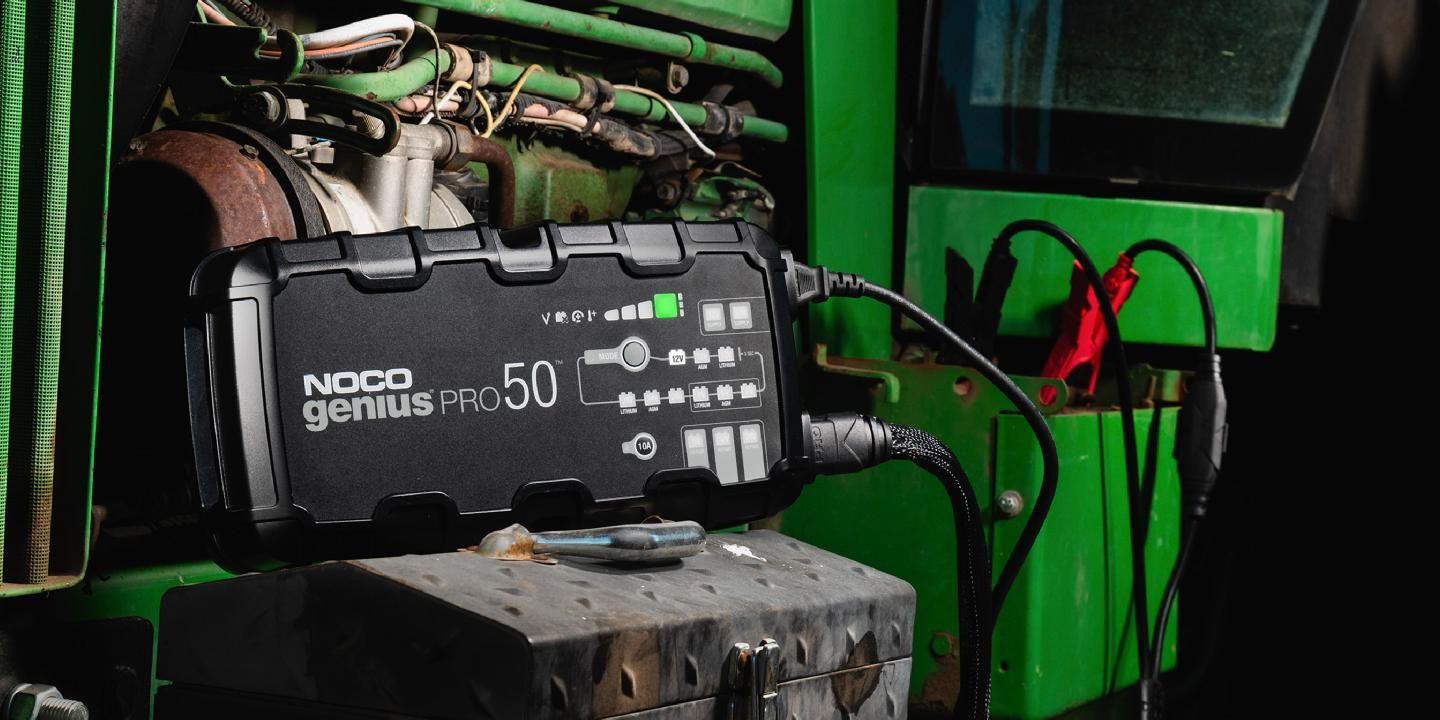 NOCO GENIUSPRO50 6V/12V/24V 50-Amp Smart Battery Charger – MPR Tools &  Equipment