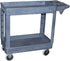 Grip 52240 500lbs Capacity 2-Tier Industrial Plastic Service Cart, 16" x 30" - MPR Tools & Equipment
