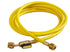 CPS HS8YE 8ft (240cm) Yellow Standard 1/4" Hose with 45 Degree Ball Valve on End - MPR Tools & Equipment