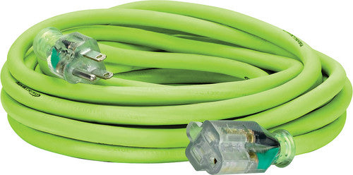 Legacy Manufacturing FZ512825 Flexzilla Pro Extension Cord, 12/3 AWG SJTW, 25', Outdoor, Lighted Plug