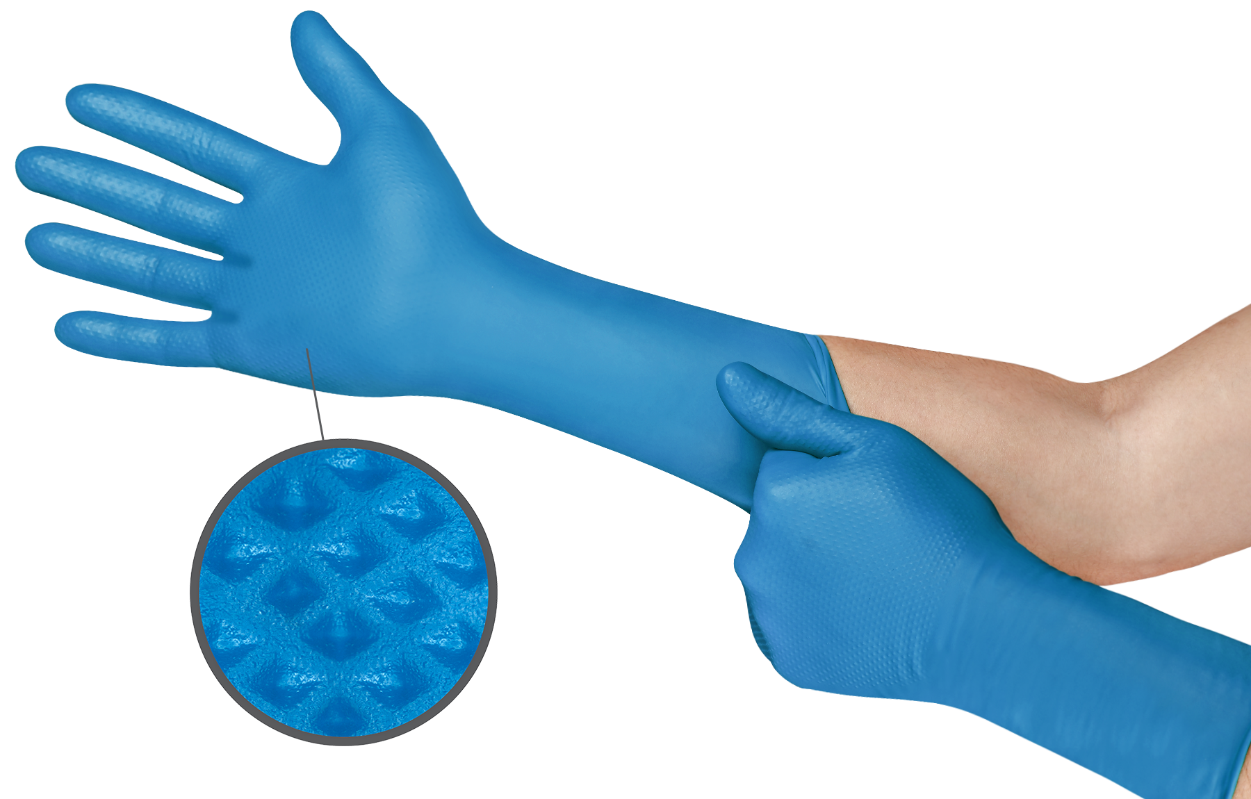 Microflex 93283090 93-283 Series Disposable Gloves, Large, Nitrile, 8.7-mil, Powder-Free, Blue - MPR Tools & Equipment